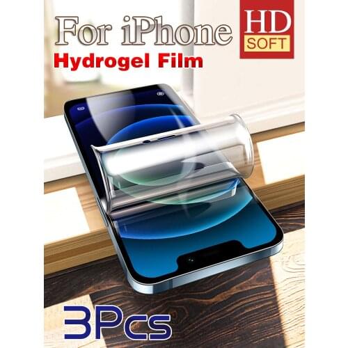 12ProMax Screen Protector For IPhone 11Pro XS Max XR Hydrogel Film IPhone12 IPhone11 X 12Mini 12Pro HD Soft Ultra-Thin 11ProMax