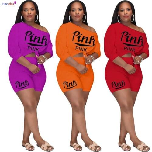 HAOOHU Womens Clothing New Style Womens fashion Casual Sexy Wrapped Chest Corns Bandage Two-piece Solid Color