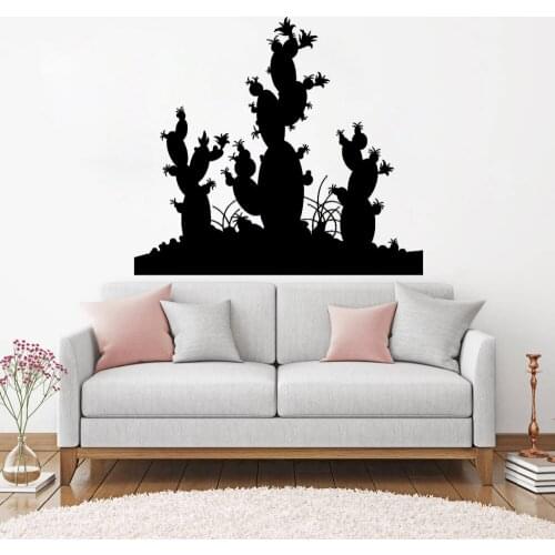 Cactus Desert Plant Wall Decals Living Room Home Decor Vinyl Stickers Murals Interior Wall Art Wallpaper Unique Gift New LC059