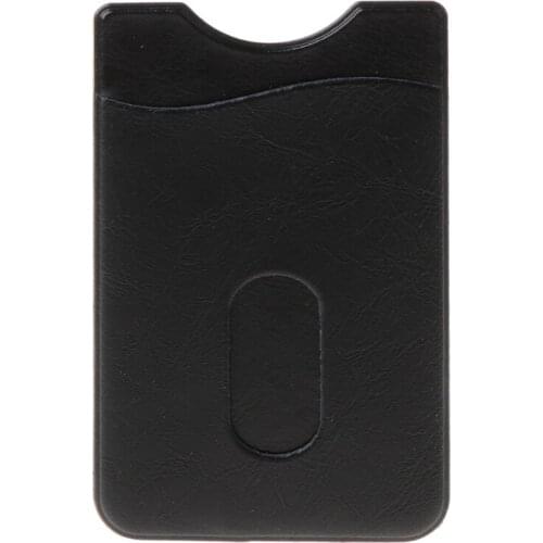 Leather Card Holder Sticker 3M Adhesives Credit ID Card Mobile Phone Back Pocket Wallet Case Stickers Bag Pouch