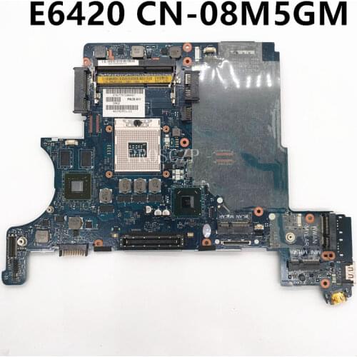 Free shipping For Latitude E6420 Laptop motherboard LA-6592P CN-08M5GM 08M5GM 8M5GM 512MB working well