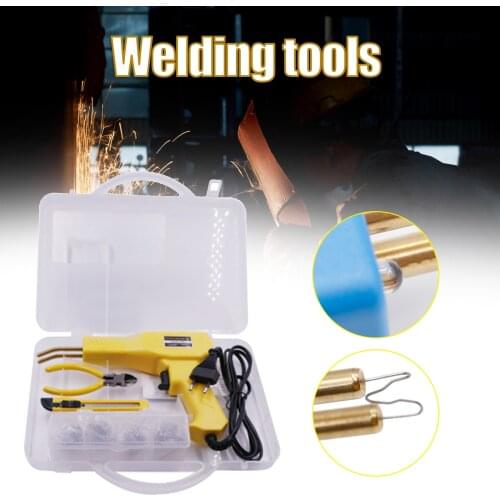Reusable Plastic Welder Kit for Bumper Repair 50w Hot Stapler Welding Tool with Carry Case Handy Machine SCVD889