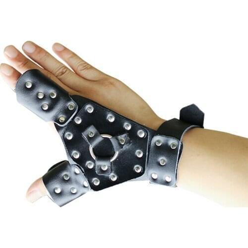 New bow and arrow slingshot slingshot fishing reel archery protection hand gloves left and right hand outdoor tools