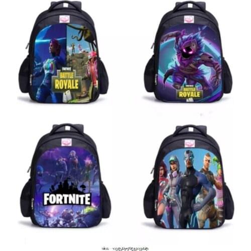 Fortnites New School Bag Children Backpack Boy Girl School Backpack Cartoon Student Bag 3D Printing Offload Backpack