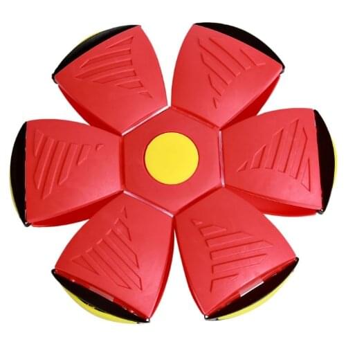 2021 New Magic Flying Saucer Ball Step On Decompression Puzzle Foot Deformation Vent Ball Parent Child Interaction Toys Red