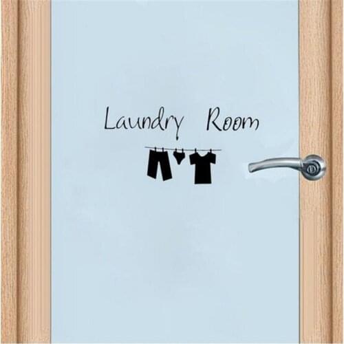 Laundry Room Bedroom Toilet bathroom office kitchen kids room Door Home Decoration Stickers Mural Diy Wall Decals
