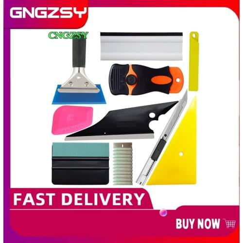 Car Sticker Wrapping Film Installing Tools Rubber Water Wiper Squeegee Art Knife Cutter Soft Scraper Triangle Corner Tool K106