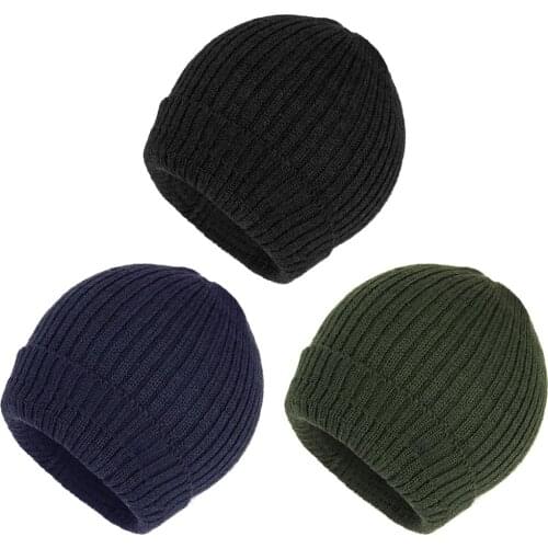 Akmax Wool Cap Autumn Winter Knit Mens Hat Outdoor Tactical Military Warm Windproof Hats Hiking Climbing Mountaineering Caps