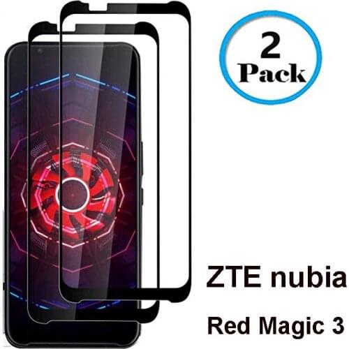 3D Full cover Tempered Glass ZTE Nubia Red Magic 3 Screen Protector Protective Glass film For Nubia Red Magic3 NX629J NX619J