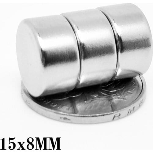 2/5/10/20/40PCS 15x8mm Small Strong Round Magnets 15mm x 8mm N35 Circular Neodymium Magnet 15x8 Permanent NdFeB Magnet Disc 15*8