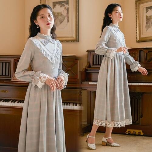 2019 new fashion womens clothing Vintage dress winter dress dresses
