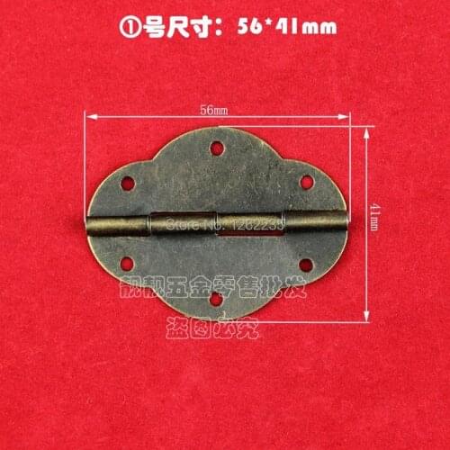56 * 41 mm overflow antique oval wooden box hinge hinge wholesale wine box small special hinge iron hinge on the old wooden box