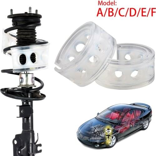 2pcs Car Shock Absorber ower Auto-Buffers Springs Bumpers A/B/C/D/E/F Type Universal For Cars Cushion Suspension Buffers