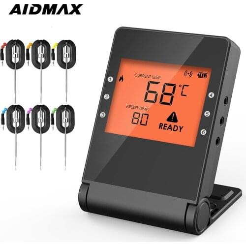AidMax PRO04 Wireless BBQ Thermometer Digital Meat Temperature Regulator With Sensor Kitchen Utensil Home Accessories Gadget