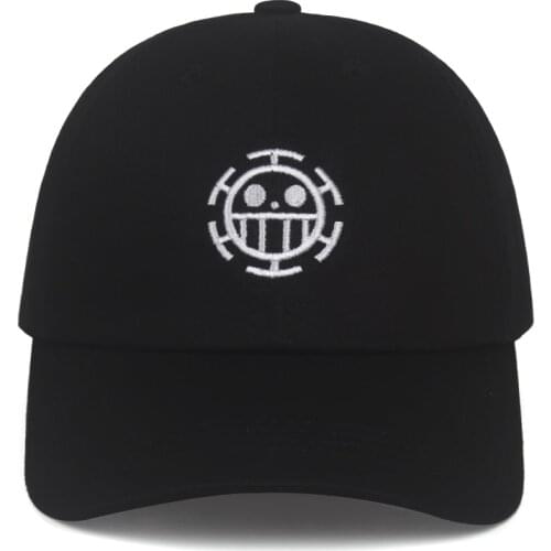 New ONE PIECE Dad 100% Cotton Hat Baseball Cap Embroidery For Men Women Brand Bottle Snapback Cap Cotton Hip Hop Bone Garros