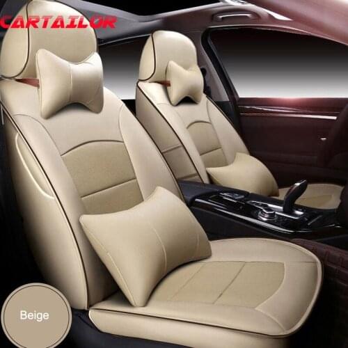 CARTAILOR Leather Automobiles Seat Covers Custom Fit for Infiniti q50 Car Seat Cover Cowhide Seats Support Auto Cushion for q50l