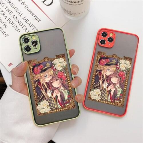 Jamular Japan Style Cute Pretty Girl Skin Feel Phone Case for iPhone 12 Mini 11 Pro X XS XR Max 6 6S 7 8 Plus SE2020 Back Cover