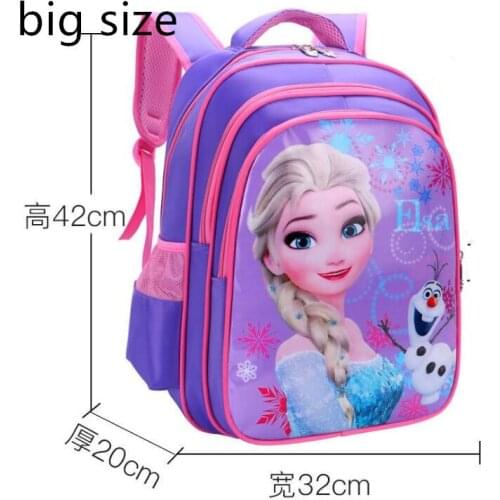 Disney Kids Bag Children Schoolbag Frozen Elsa Princess Backpack Cute Sophia Girls School Bags Kids Backpack Shoulder Bag