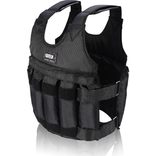 20kg 50kg Adjustable Weighted Vest Exercise Training Fitness Jacket Gym Workout Boxing Waistcoat Fitness Equipment