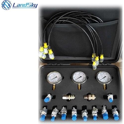 Hydraulic pressure gauge quick connect Excavator pressure test pressure test gauges hydraulic testing equipment gas test gauge