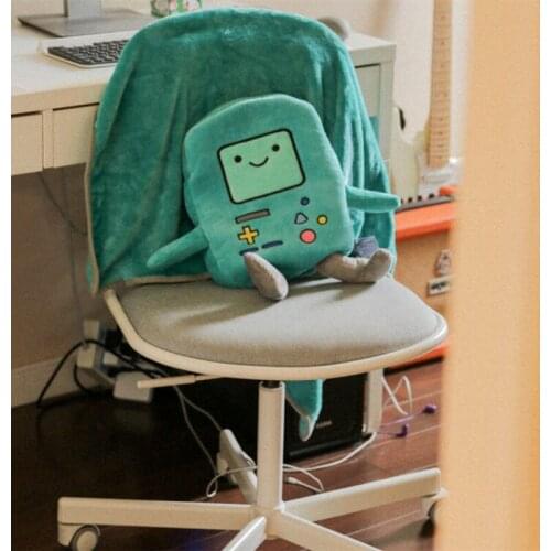 Ins Hot Finn Jake Pillow With Blanket High Quality Cushion Plush Toys Soft Stuffed Animal School Office Nap Pillow Gift For Kids