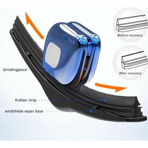 Car Wiper Repair Tool Windscreen Rubber Strip Windshield Blade Restorer With Keychain Boneless Wiper For Car-styling Accessories