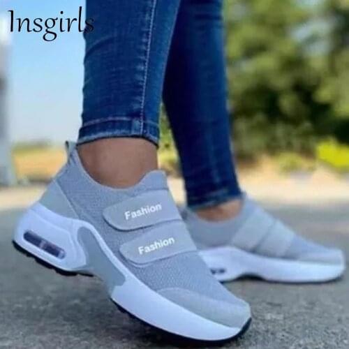 Womens Fashion Sneakers 2021 Summer Mesh Breathable Ladies Comfy Casual Shoes Home Outdoor Running Walking Sport Flats 36-43