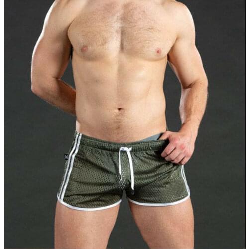 Summer Mesh Mens Sports Shorts Quick Dry Breathable Sportwear Elastic Fitness Jogging Sweatpant Trousers Male Casual Shorts