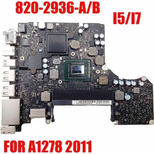 A1278 Motherboard 820-2936-A 820-2936-B for MacBook Pro 13" Logic Board i5 2.3GHz/2.4GHz i7 2.7GHz/2.8GHz 2011