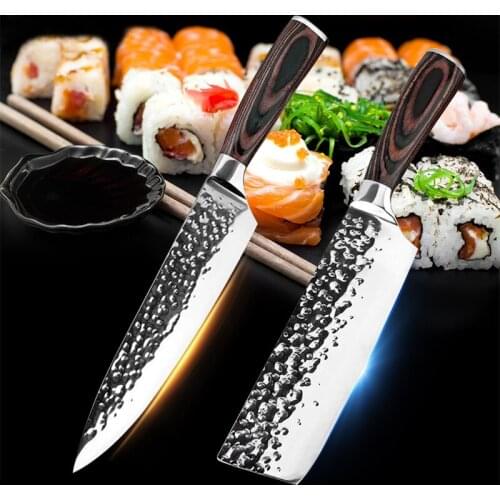 Liang Da New 8 inch Japanese Kitchen Knife Kirisuke Chef Knives Sushi Sashimi Knives Super Sharp 7Cr15MOV Stainless Steel Knife