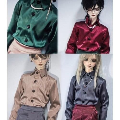 G10-329 1/4 1/3 Uncle SSDF POPO68 SD BJD MSD doll clothes colorful Acetate silk shirt 1pcs