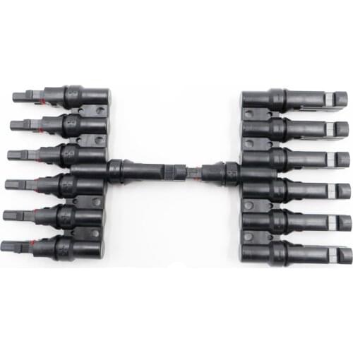 PV 6T 1 to 6 in Branch parallel connection 30A 1000V Electrical Solar PV Connector Photovoltaic Panel Cable Wire Connect