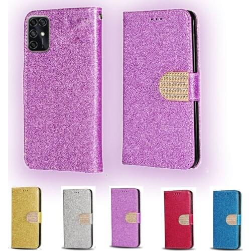 For ZTE Blade V20 Smart Luxury Glitter Diamond Flip Leather Wallet Phone Case For ZTE Blade V2020 Smart 8010 Phone cover