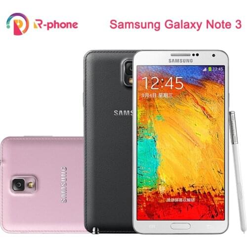 Refurbished Original Samsung Galaxy Note 3 N900 N9005 Unlocked Mobile Phone Quad Core 3GB RAM 5.7' 13MP GPS Andriod Phone