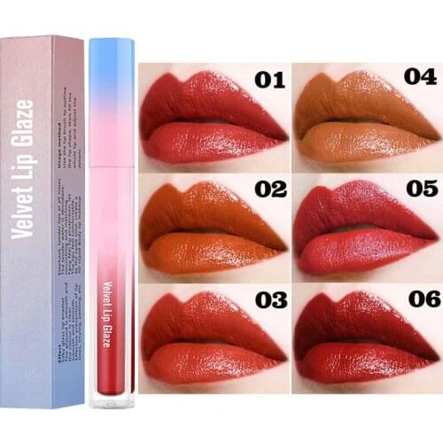 6 Colors Long Lasting Moisturizing Glossy Lip Gloss For Girls Beauty Lip Moist Lipstick Wholesale Daily Makeup Cosmetics