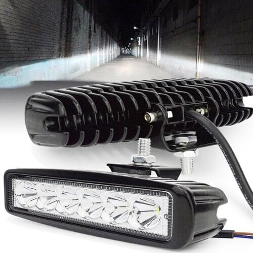 6LED 18W Work Light Bar DRL Driving Fog Spot Lamp For Offroad Car Truck LED Headlights LED Work Light Spotlight