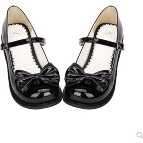 Japanese Lolita Low Heel Cute Princess Shoes Lolita Anime Daily Party Cos Shoes H