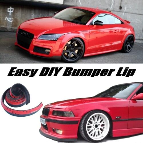 Bumper Lip Skirt For Audi TT TTS 1998~2016 / Front Deflector Spoiler For Car Tuning / Stig Recommend Body Kit + Strip