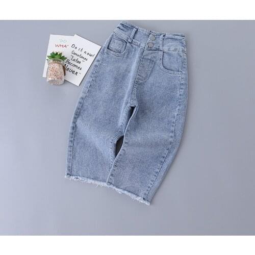 3-7 year high quality girl clothing 2020 new autumn casual fashion kid children pant solid girl jeans