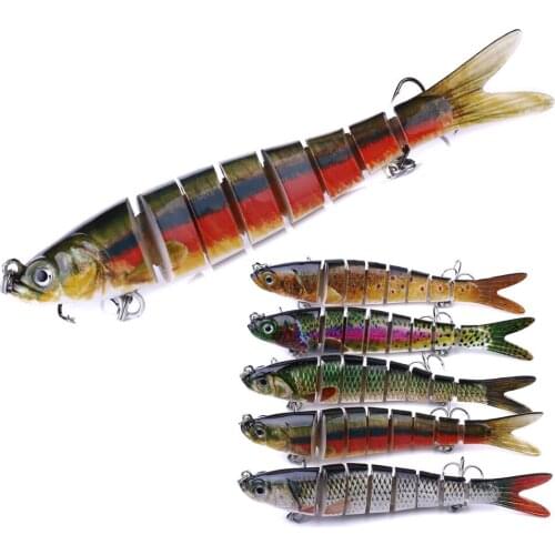 1pcs New Quality 13.5cm 27g Fishing Lure 8 Jointed Sections Isca Artificial Hard Plastic Bait Crankbait Wobblers Swimbait