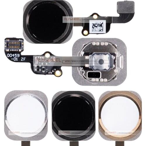 10pcs/lot Home Button With Flex Cable For iPhone 6 6S Plus Home Menu Flex Assembly Spare Parts
