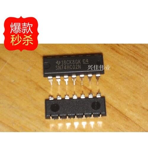 10PCS New original authentic 74HC02 SN74HC02N DIP14 Gates and Inverters TI