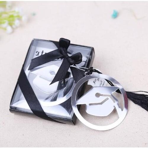 20pcs graduation cap bookmark with Elegant black tassel graduate party and gifts party souvenirs gifts for guests