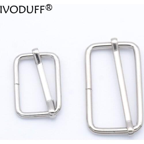 5x Metal Slider Buckle,DIY Metal Heavy Duty Thickness Shoulder Leather Bag Strap Belt Web Rectangle Adjust Buckle