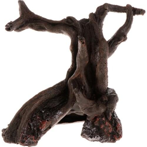 Aquarium Dead Wood Wooden Artificial Resin Fish Tank Decoration Ornaments Plant Landscape Tree Reptile Case Stump Root