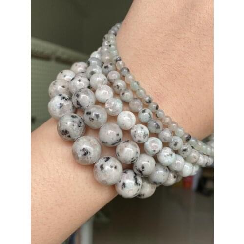 Natural Tianshan Stone Beads Round Blue Spacer Loose Beads For Jewelry Making Diy Bracelet Necklace Accessories 4 6 8 10 12mm