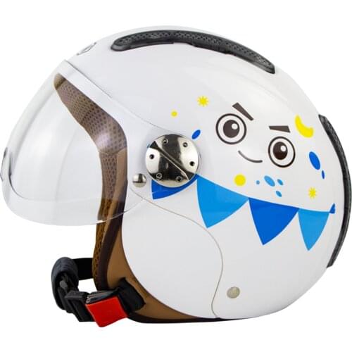 Children Helmet Electric Car Breathable Sunscreen Scooter Moto Helmets Child Safety Hat With Removable Lens