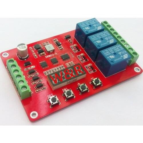 DRM03/Three-way multi-function relay module / delay / self-locking / cycle / timing / time relay