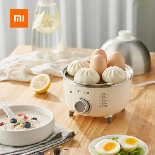 Xiaomi Bear Mini Stainless Steel Egg Cooker Multifunctional 360W Electric Steamer Egg Corn Steamed Bun Dumplings Heating Milk