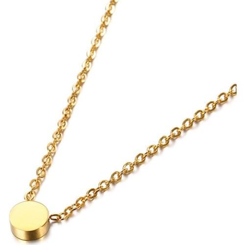 Korean version of the popular new simple personality wild titanium steel small ring clavicle chain female